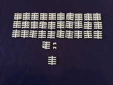 Aurora TJet Track Connectors, Joiners, Locks - 250 New, White Nylon 