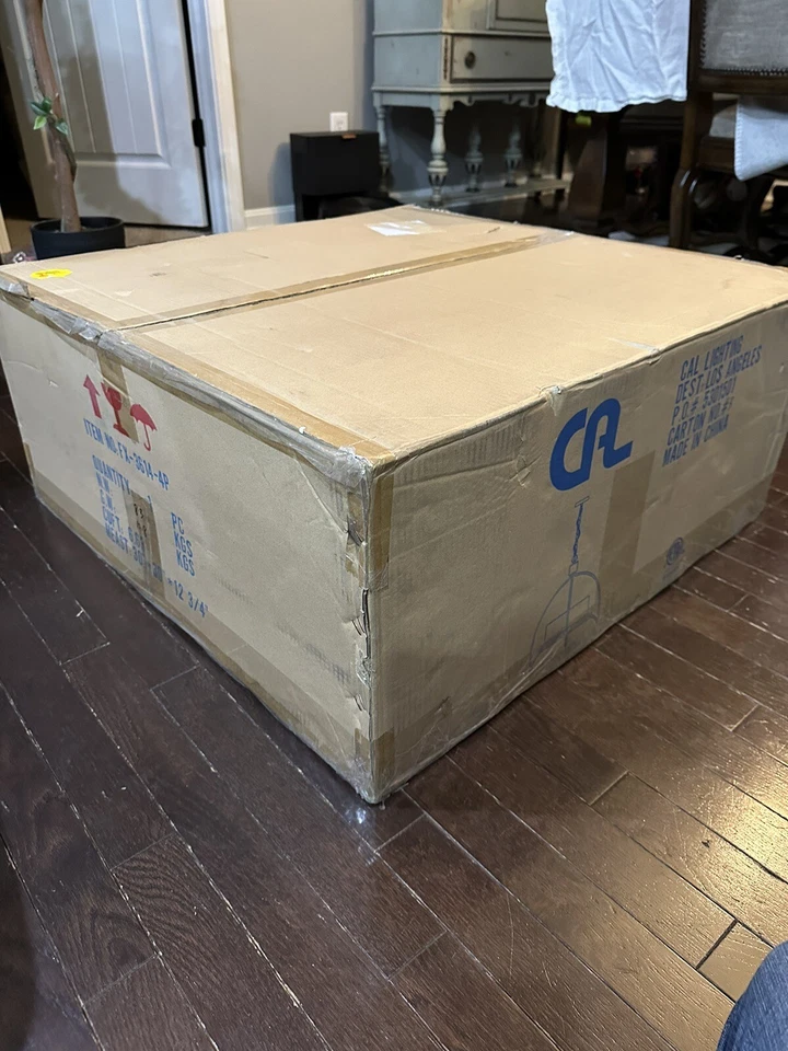 Cal Lighting Chardon 4 luces accesorio de metal y madera, hierro madera - FX-3614-4P Foto 4 de 4