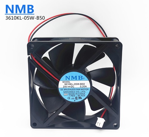 1PC 2-pin inverter industrial computer fan 3610KL-05W-B50 24V 0.20A 9025 9cm - Picture 2 of 6