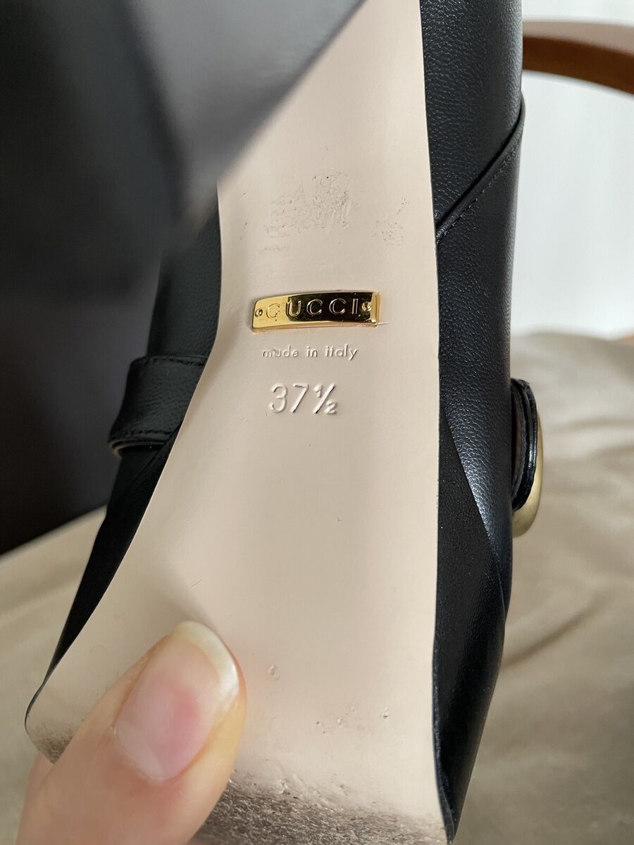 Stunning Authentic Gucci GG Marmont Black Leather Platform Stunning Authentic Gucci GG Marmont Black Leather Platform