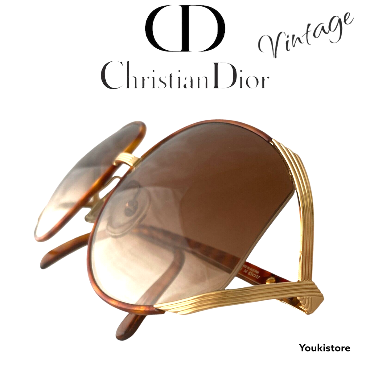 小物 Dior 2250 Vintage Sunglasses Austria VINTAGE RARE CHRISTIAN DIOR 2250 10 PHYTON LINED OVERSIZED