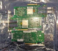 Lot of 3 QLogic QLE2562 2-Port 8Gb PCIe Fiber Channel FC HBA W/5 sfp's