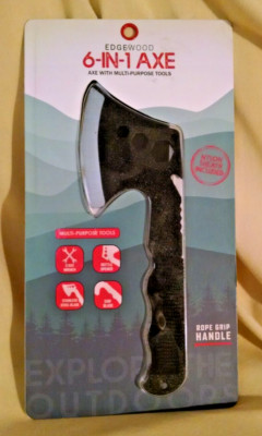 EDGEWOOD 6 IN 1 AXE NYLON SHEATH NEW ROPE HANDLE MULTI PURPOSE OPENER WRENCHES.