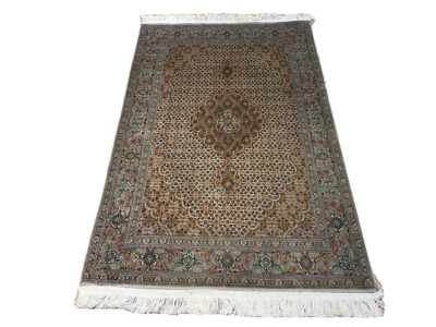 Tabriz Mahi 50 Raj Perserteppich Handgeknüpft 150x100 Kl 206645