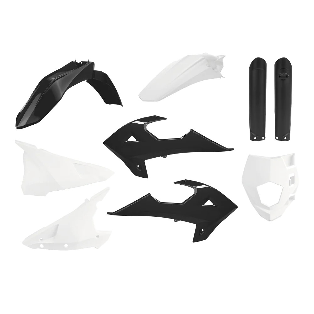 Polisport Black/White 91037 - Full Plastics Kit For Gas Gas Ec 200 2018-2020 - Image 4