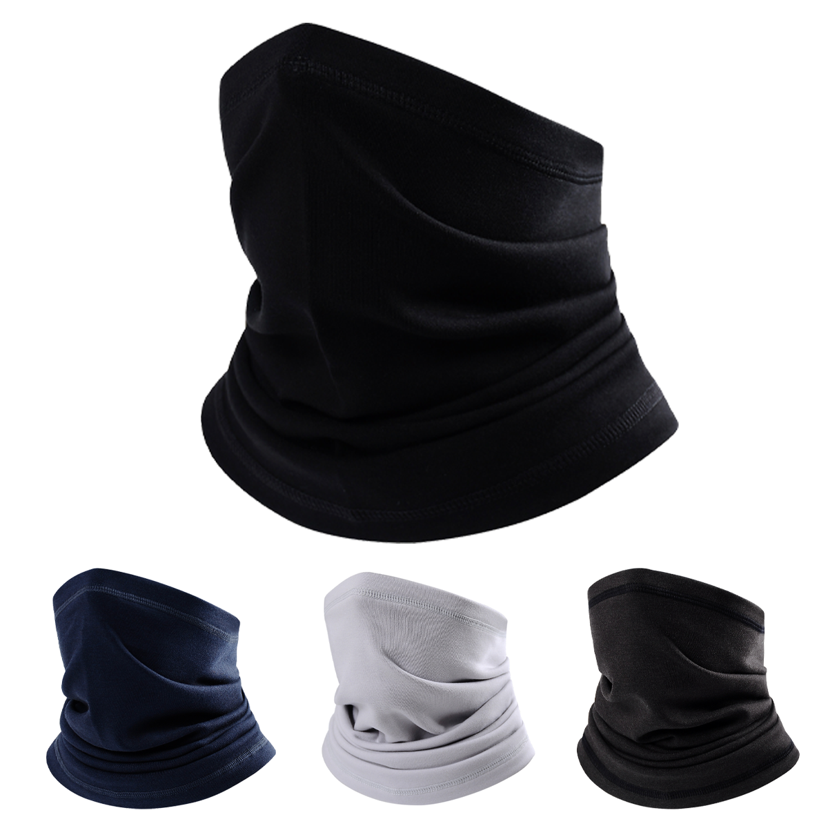 Winter Neck Warmer Scarf Windproof Thermal Fleece Face Mask for Skiing Fishing