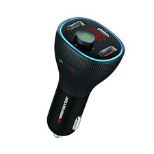 Monster Bluetooth FM Transmitter and 20W QC3.0 USB and Type-C PD Car Charger,...