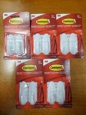 5 Packs of 2: Command Medium Designer Adhesive Hooks Holds 3lbs. (9083) E9B 3.80 per strip