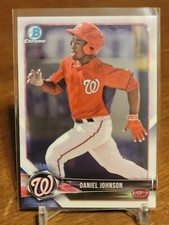 2018 BOWMAN CHROME PROSPECTS CARD WASHINGTON NATIONALS DANIEL JOHNSON #BCP3