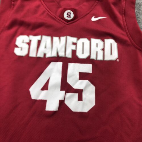 Stanford Cardinal Basketball Jersey Boys Large Red Nike Elite #45 YOUTH NCAA - Picture 4 of 15