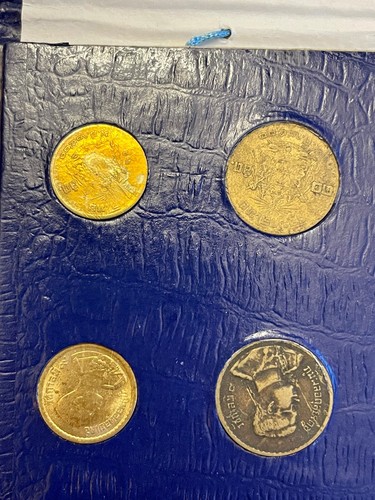 Thailand Münzsammlung 1 Silber Baht 120 Bronze 10 Kupferstangen - 8 Münzen - Bild 14 von 14