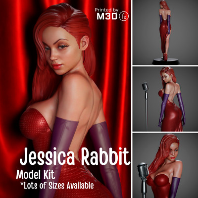 Jessica Rabbit - 3D Model Figur (1:6, 1:9, 1:12, 1:24 Woman Sexy Fan Art - (CA3D)