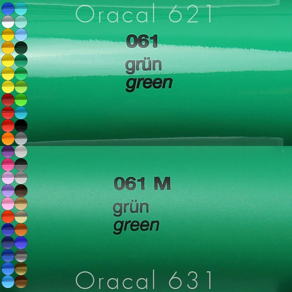 Oracal 621 Glanz & Matt (6,3€/m²) Plotterfolie Orafol Klebe Folie Möbelfolie DIY