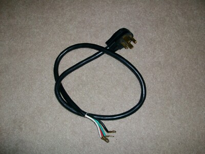 4 Prong Dryer Power Cord LA009A 4 Foot Long 30A 125/250V SRDT 10AWGX4C ...