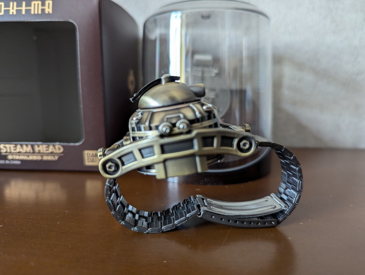 BANDAI TOKIMA STEAM HEAD PII デッドストック Bandai Tokima Steam Head watch wristwatch Silver Color Retro