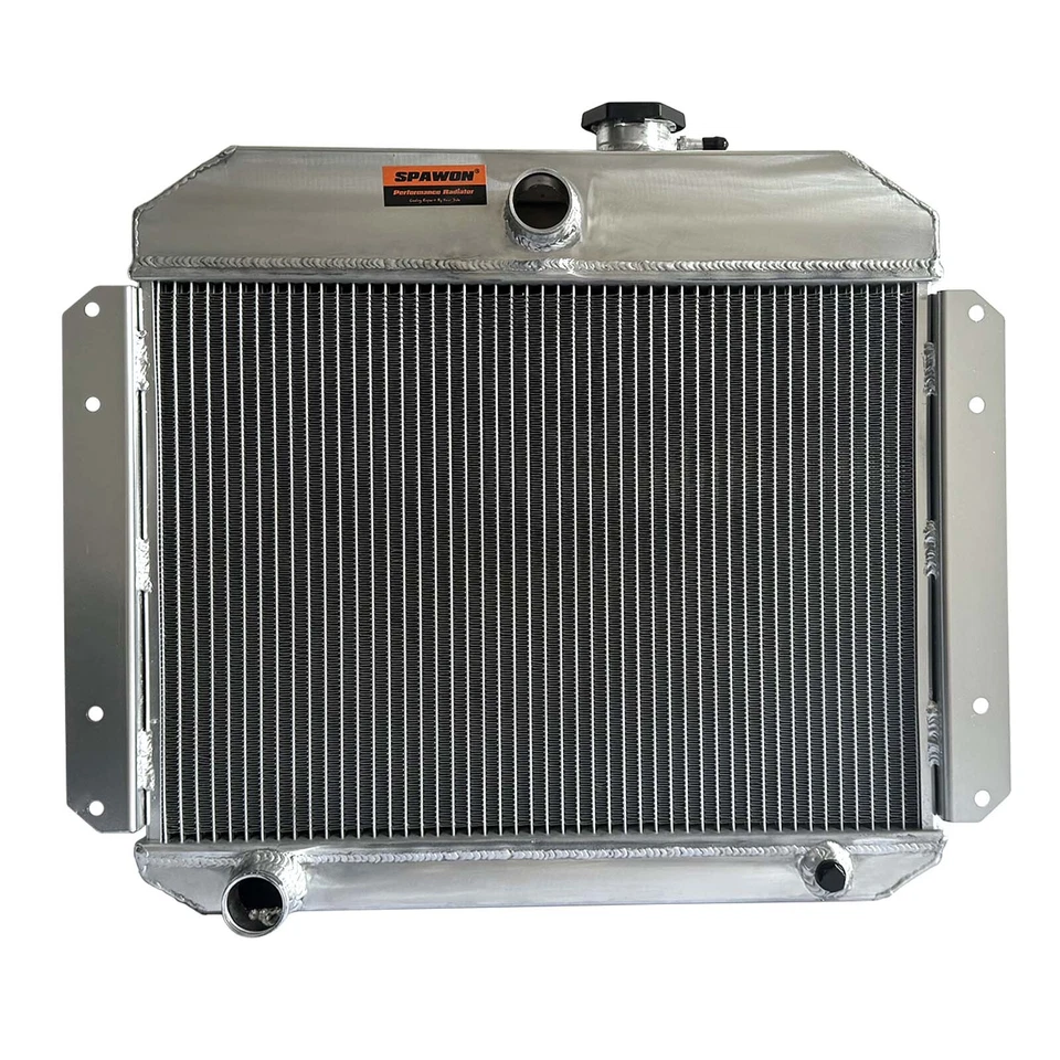 4Row SPAWON Radiator For Willys Aero Ace Station 1951-1953 2.6L L6 56mm MT 5153 — 第 3/4 张图片