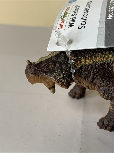 Figura de dinosaurio Safari Scutosaurus coleccionable prehistórico rara 2008 - Imagen 6 de 7