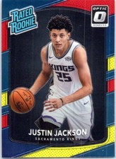 2017-18 Donruss Optic #158 Justin Jackson Red and Yellow
