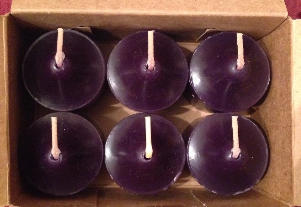 PartyLite BLACK CHERRY Tealight & Votive Candles New LOT 18 Fruit Orchard NIB - Photo 3/3