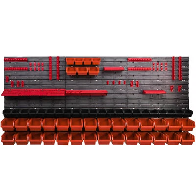 57 pcs. Boîtes, Étagère murale pour système de rangement 1728 x 780 mm, Porte-ou - Photo 1/4