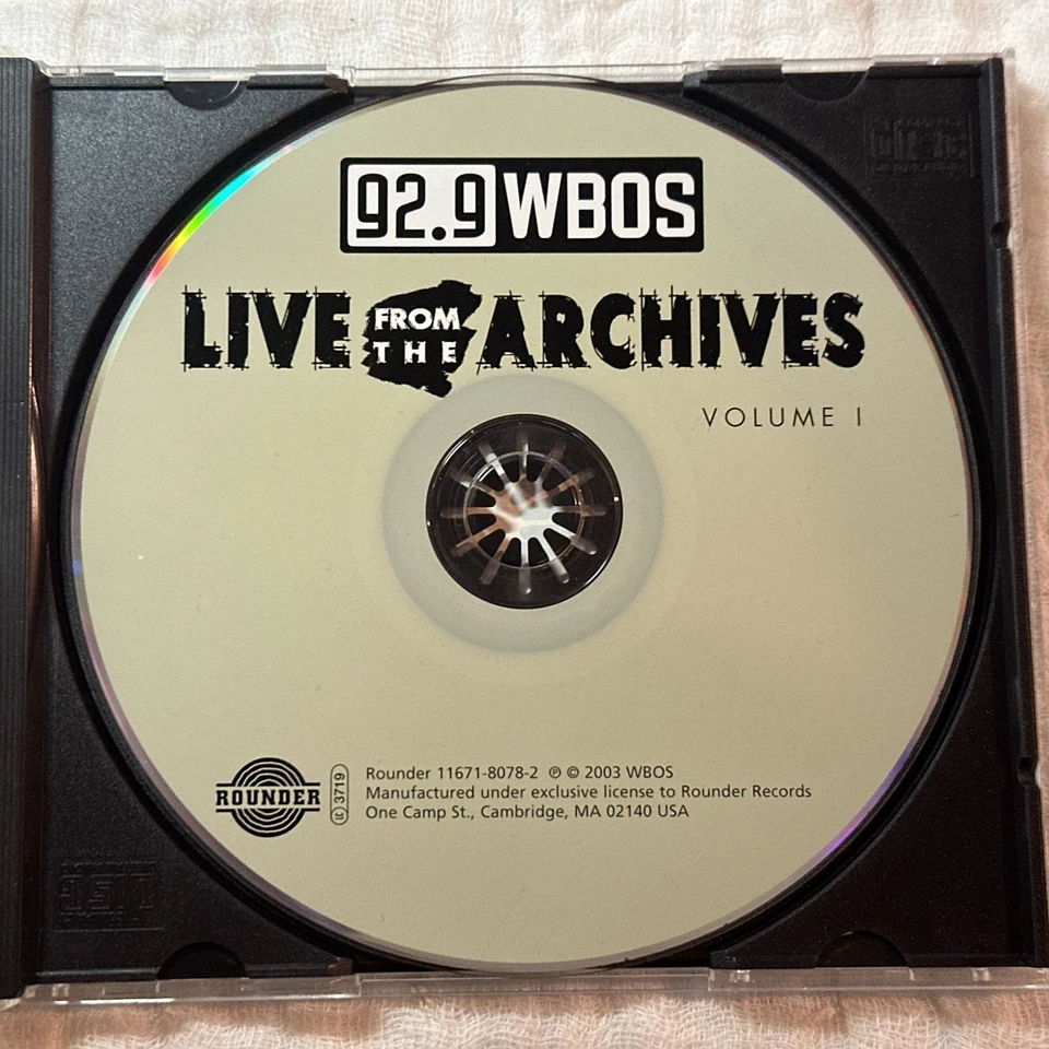 92.9 WBOS: Live from the Archives, Vol. 1 - Audio CD - VERY GOOD Foto 4 de 4