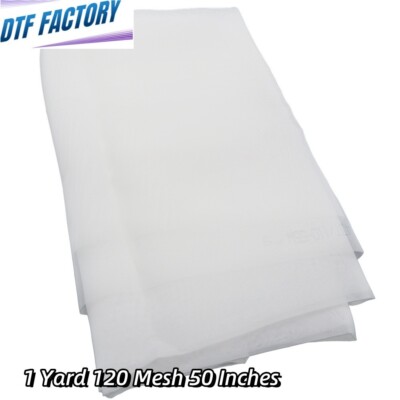DTF Factory 1 Yard 120 Mesh 50 Inches Width Silk Screen Fabric 48T