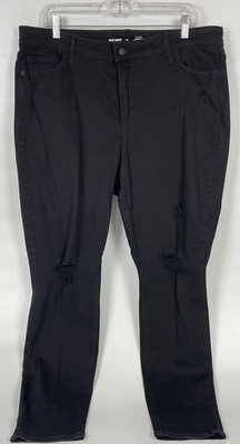 Old Navy Women's High Rise Rockstar Super Skinny Jeans Size 18 - Black