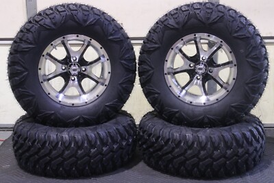 GRIZZLY 700 28'' QBT 846 8 Ply RADIAL ATV TIRE 14'' COBRA M/B WHEEL KIT IRS1CA