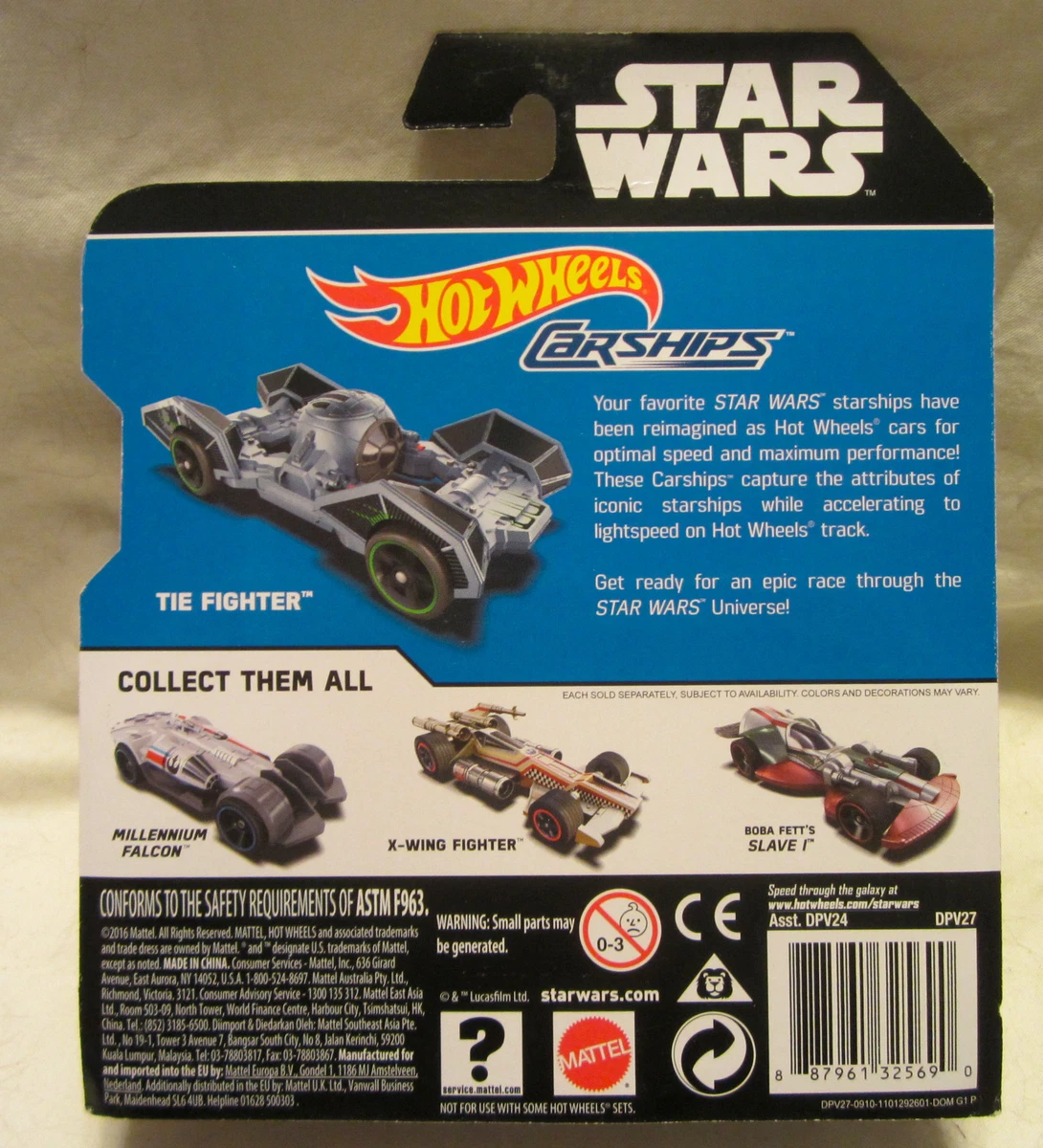 Hot Wheels Star Wars Tie FIghter Carship Vehicle eBay
