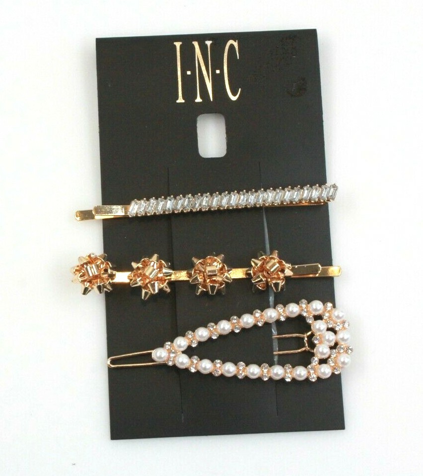 NEW HAIR ACCESSORIES:Hair barrettesin three tones of gold Amazon.com : Isslly 2 PCS French Barrette Hair Clips 3 inch  main image 3