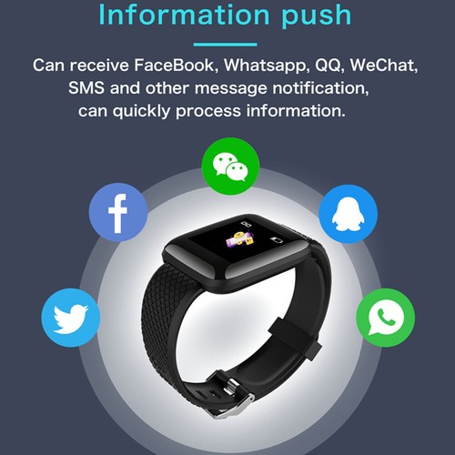 Smartwatch Mężczyźni Kobiety Fitness Tracker Ciśnienie krwi Tętno Bransoletka sportowa - Zdjęcie 8 z 29