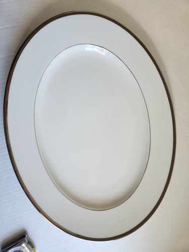 Rosenthal China*Nobility*Platinum Trimmed Lg Platter*No Ware*Excellent*14 3/4" - Picture 3 of 7