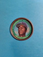 Willie Davis 1971 Topps Coin Baseball Card # 93 J9252