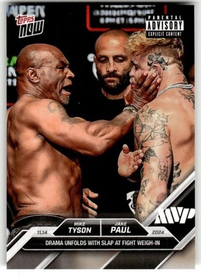 2024 Topps Now Mike Tyson / Jake Paul #3