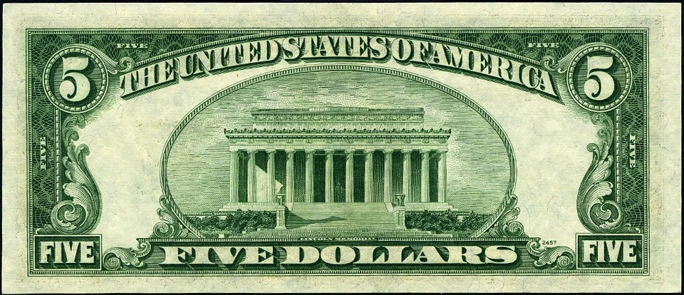 FR. 1964 D $5 1950-C Federal Reserve Note Cleveland D-B Block Gem CU - Image 3 of 3