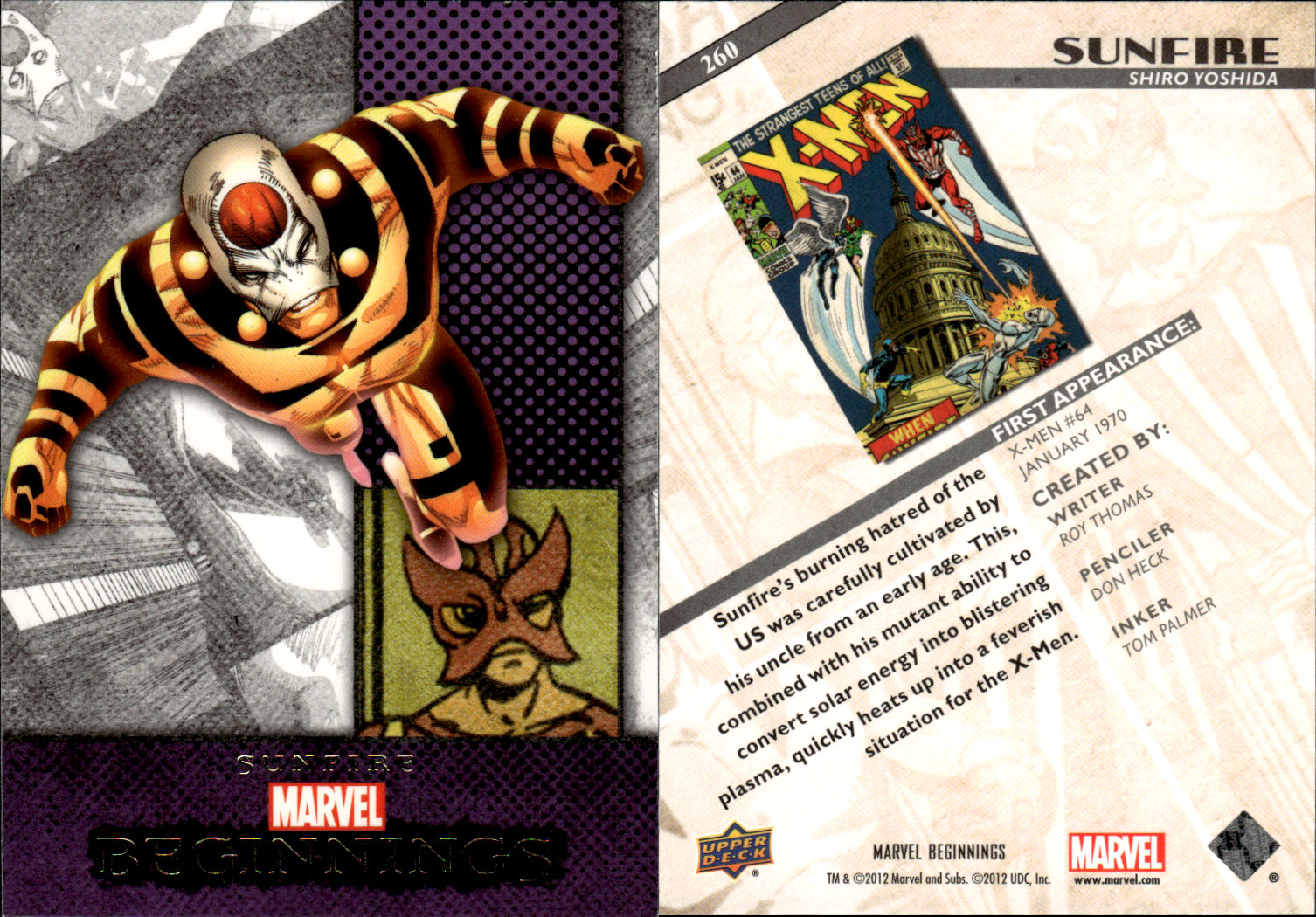 2012 Upper Deck Marvel Beginnings Series 2 #181-360 ~ Choose Your Card