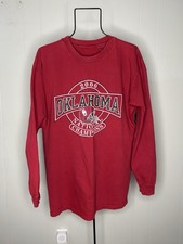Vintage XL Oklahoma Sooners 2000 National Champions Football Long Sleeve Shirt