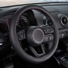 Seg Direct Black Car Steering Wheel Cover Small Size 14-14.25 Inch Seg Direct Black Car Steering Wheel Cover Small Size 14-14.25 Inch