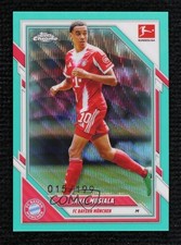 2025 Topps Chrome Bundesliga Aqua Wave Refractor 15/199 Jamal Musiala #81 10yl