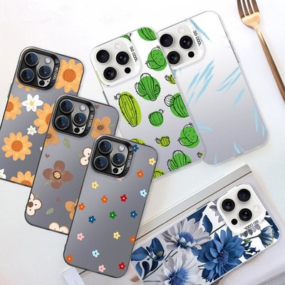 Sweet Floral Phone Case Shockproof Cover For iPhone 17 Pro 15 16 Samsung S25 S24