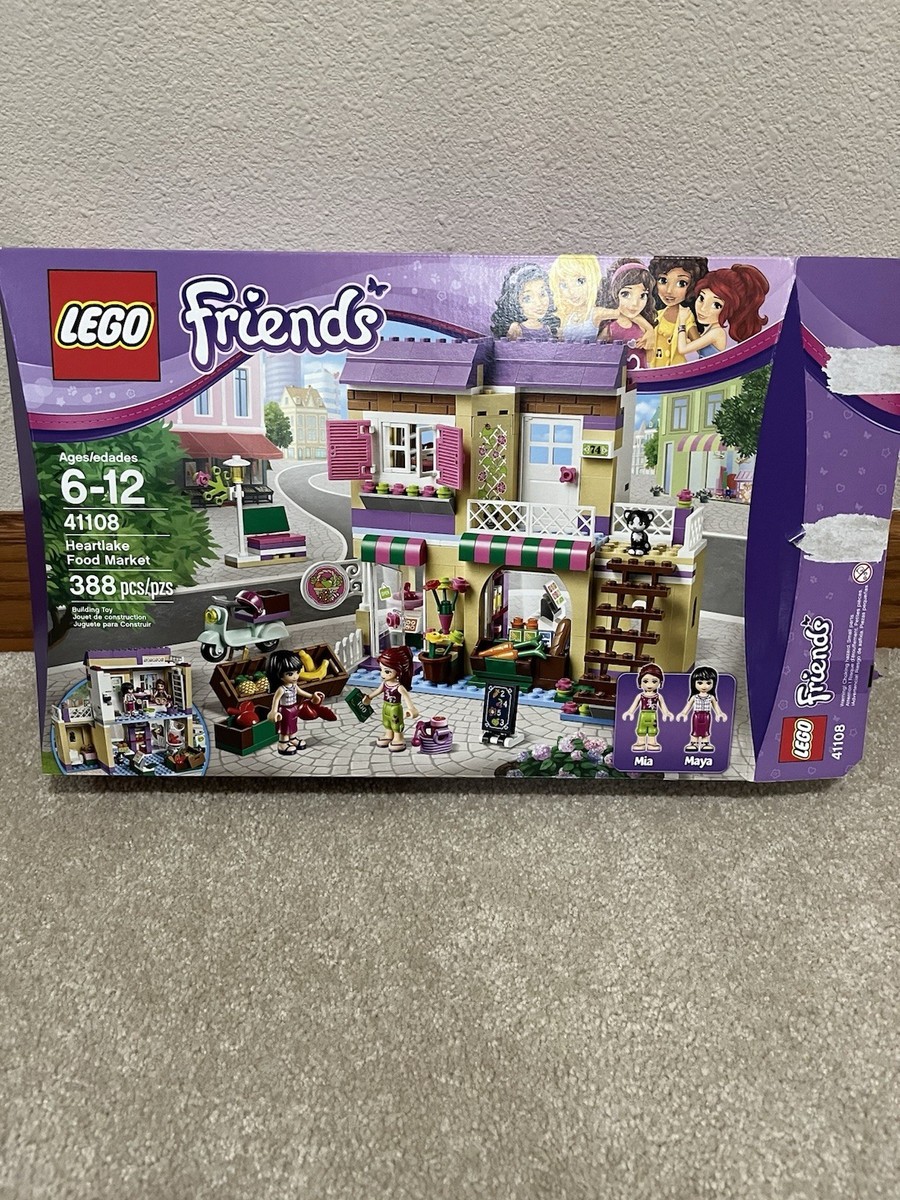 LEGO Friends 41108 Heartlake Food Market Complete Set with Manuals 