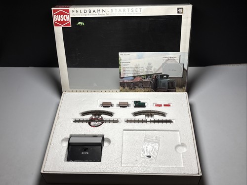 Pista H0e BUSCH 12001 tren de campaña juego de inicio DEFECTUOSO PARA AFICIONADOS modelismo ferroviario vía estrecha | Zustand: Als Ersatzteil / defekt