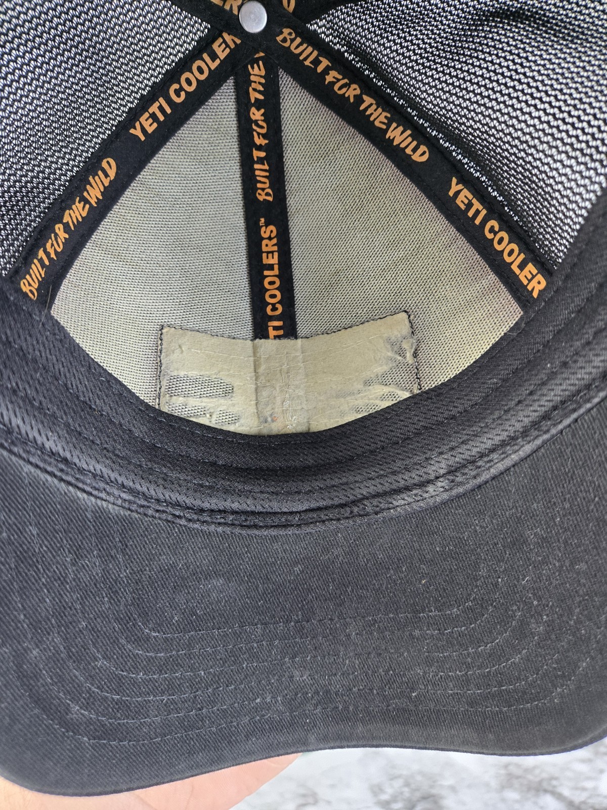 Yeti - Black Patch Adjustable Ventilated Snapback… - image 10