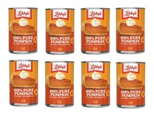 Libby  s 100 Pure Pumpkin Puree   8 Pack 15 oz Cans  Non-GMO, All-Natural
