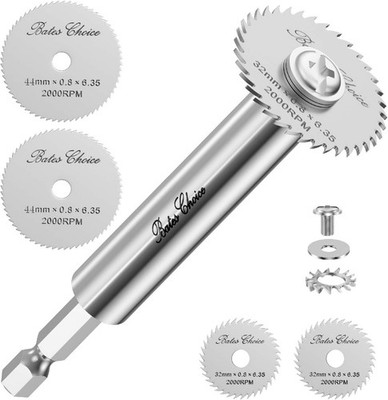 Bates- PVC Pipe Inside Cutter with 4 Saw Blades, 1/4'' Hex Shank