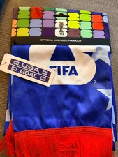FIFA World Cup 2026 USA GOAL Official Licensed Fan Scarf NWT Red White Blue