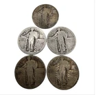 5 - Standing Liberty Quarters 90% Silver – 1925, 1926, 1927 (5 Coin Lot)
