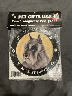 Cropped Schnauzer Best Friend Dog Magnet Car Truck Fridge 5.5'' MISP