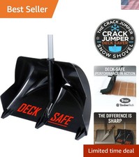 Lightweight 24" Two-in-One Snow Shovel - Adjustable Ergonomic Handle for Comfort