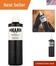 Pre-Dispersed 8oz Black Tattoo Ink for Professional Artists - USA Made